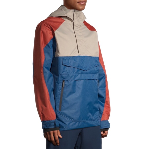 🆕 Swiss Tech Men's Hard Shell Ski/Snowboard
Color Block Pull-On Anorak Jacket - Picture 4 of 6